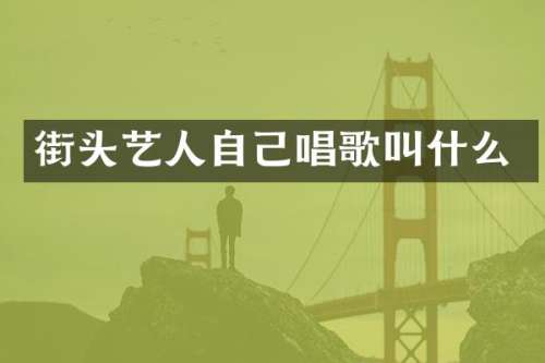 街头艺人自己唱歌叫什么
