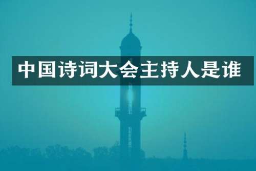 中国诗词大会主持人是谁