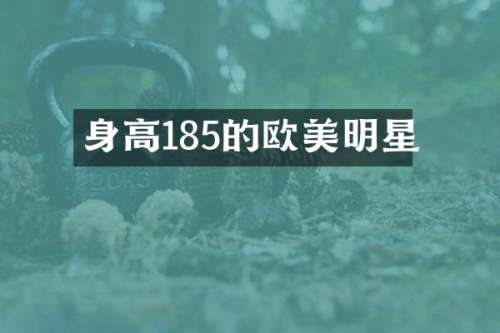 身高185的欧美明星