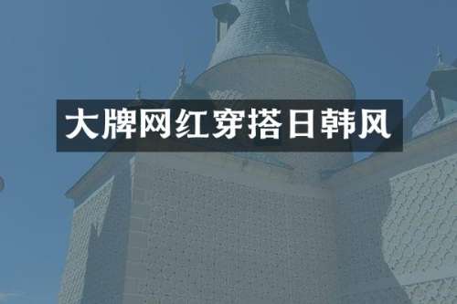 大牌网红穿搭日韩风
