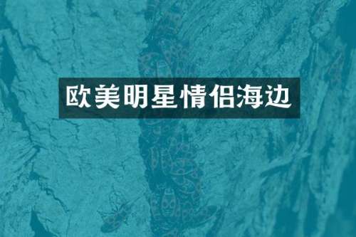 欧美明星情侣海边