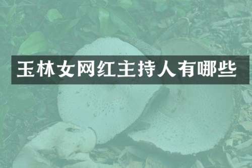 玉林女网红主持人有哪些
