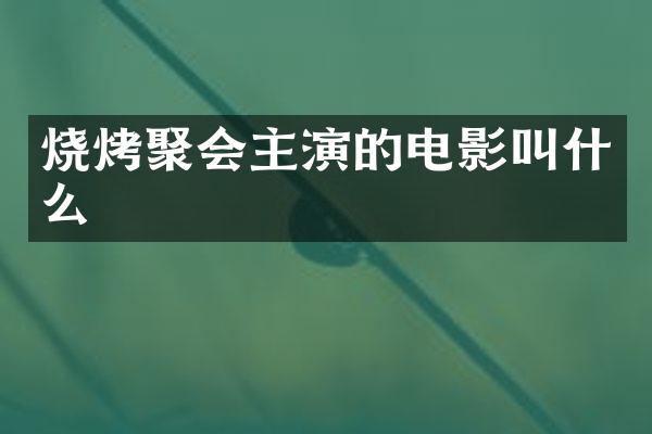 烧烤聚会主演的电影叫什么