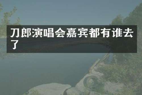 刀郎演唱会嘉宾都有谁去了