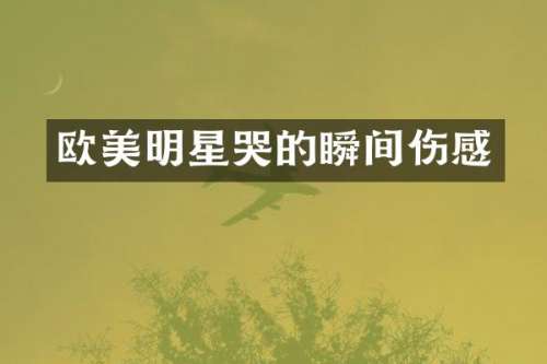 欧美明星哭的瞬间伤感