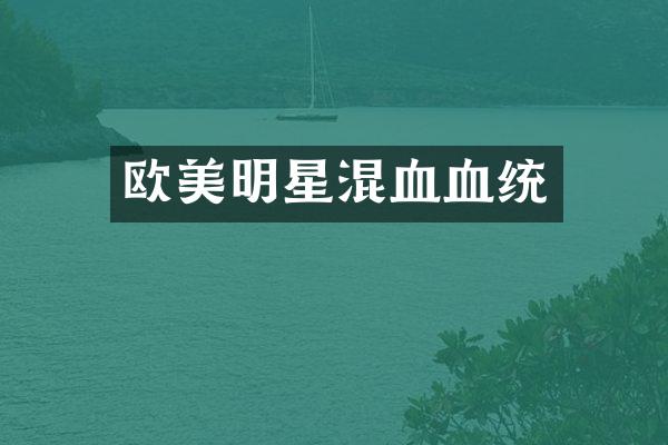 欧美明星混血血统