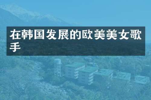 在韩国发展的欧美歌手