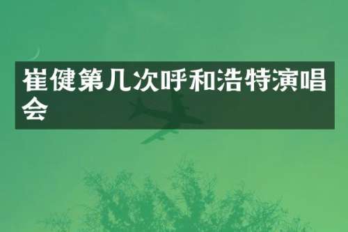 崔健第几次呼和浩特演唱会