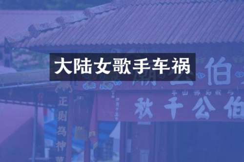 大陆女歌手车祸