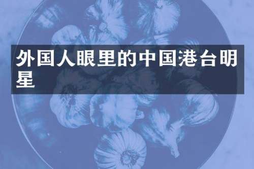 外国人眼里的中国港台明星