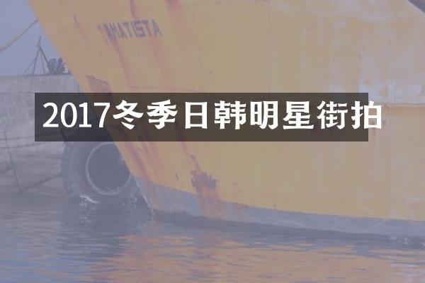2017冬季日韩明星街拍
