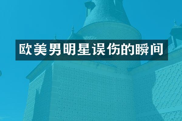 欧美男明星误伤的瞬间