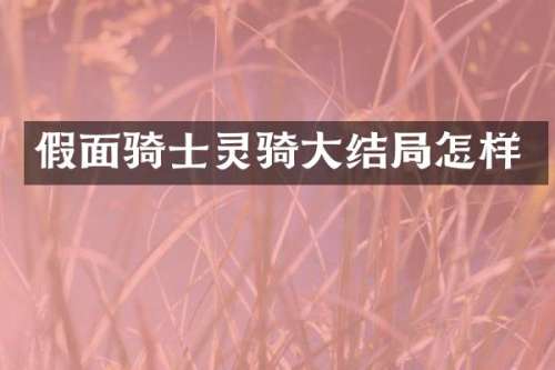 假面骑士灵骑大结局怎样