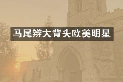 马尾辫大背头欧美明星