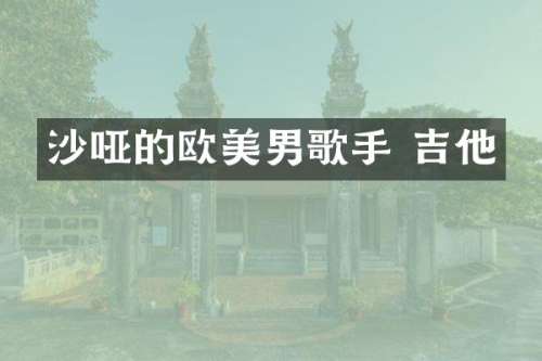 沙哑的欧美男歌手 吉他
