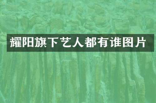 耀阳旗下艺人都有谁图片