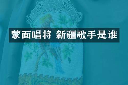 蒙面唱将 新疆歌手是谁