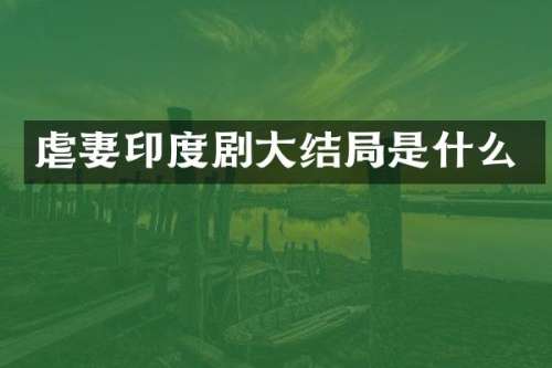 印度剧大结局是什么