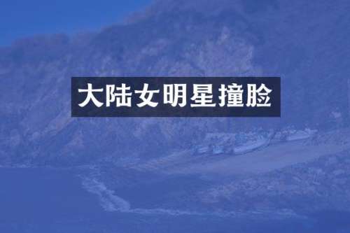 大陆女明星撞脸