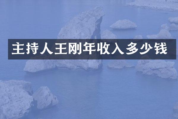 主持人年收入多少钱