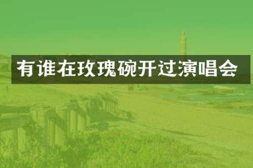 有谁在玫瑰碗开过演唱会