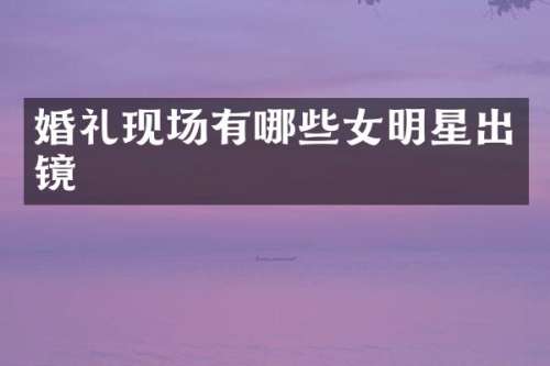 婚礼现场有哪些女明星出镜
