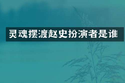 灵魂摆渡赵史扮演者是谁
