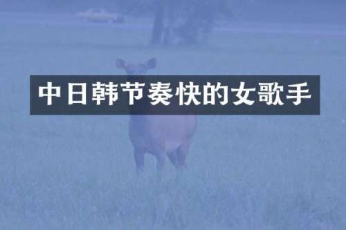 中日韩节奏快的女歌手