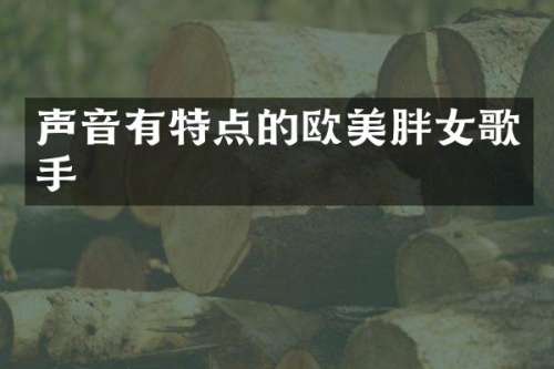 声音有特点的欧美胖女歌手