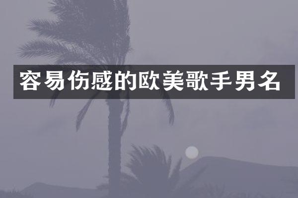 容易伤感的欧美歌手男名