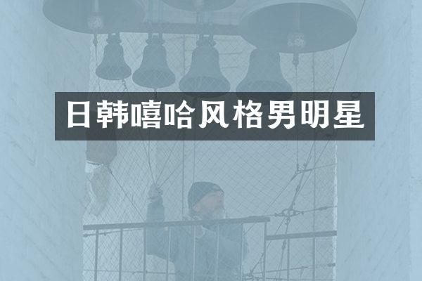 日韩嘻哈风格男明星