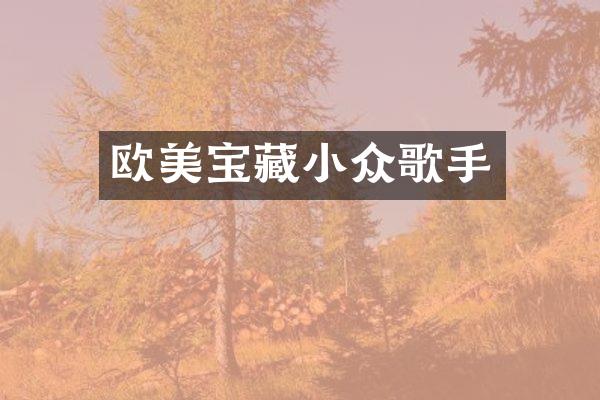 欧美宝藏小众歌手