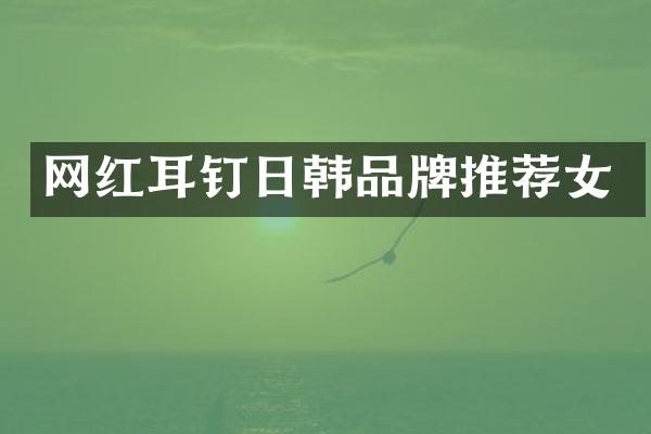 网红耳钉日韩品牌推荐女