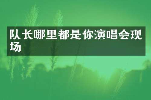队长哪里都是你演唱会现场
