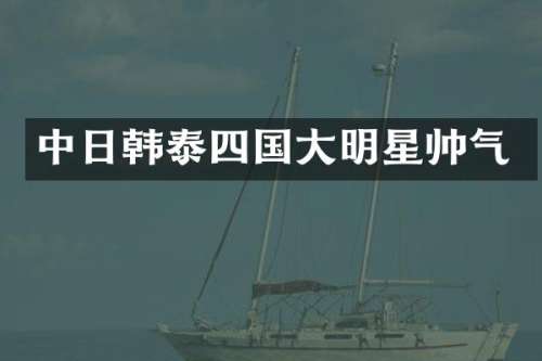 中日韩泰四国大明星帅气