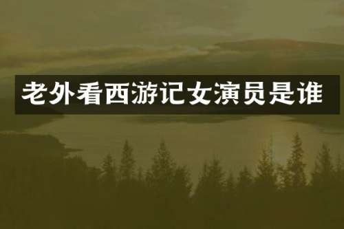 老外看西游记女演员是谁