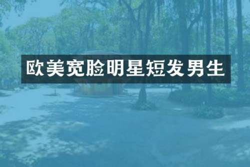 欧美宽脸明星短发男生