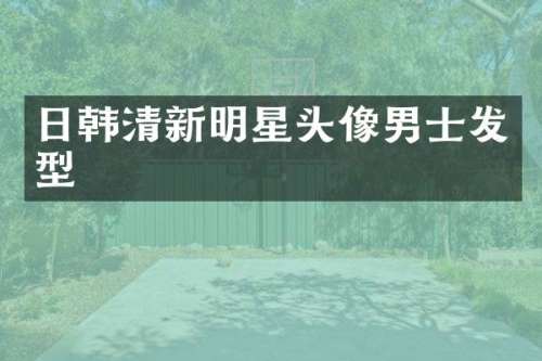 日韩清新明星头像男士发型