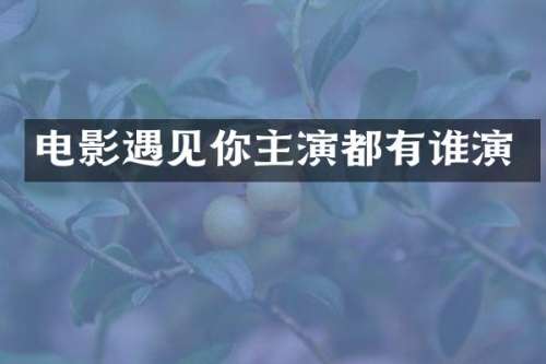 电影遇见你主演都有谁演