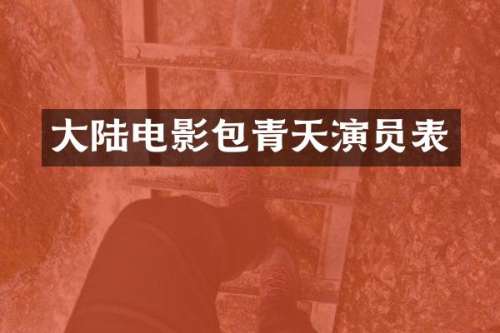 大陆电影包青天演员表