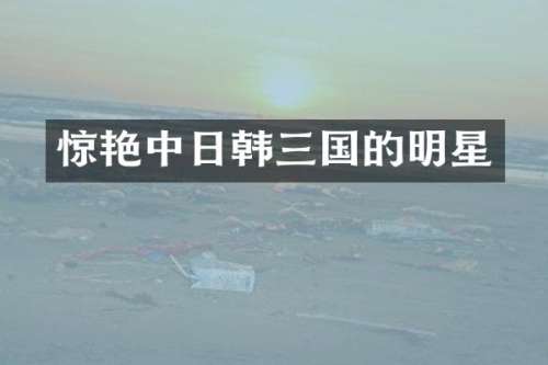 惊艳中日韩三国的明星