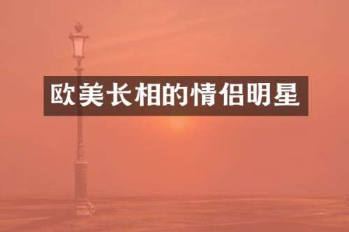 欧美长相的情侣明星