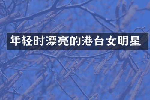年轻时漂亮的港台女明星