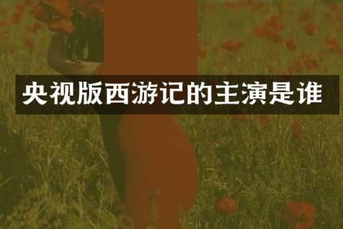 央视版西游记的主演是谁