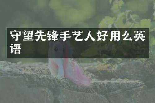 守望先锋手艺人好用么英语