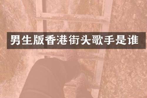 男生版香港街头歌手是谁