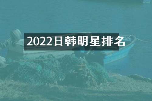 2022日韩明星排名
