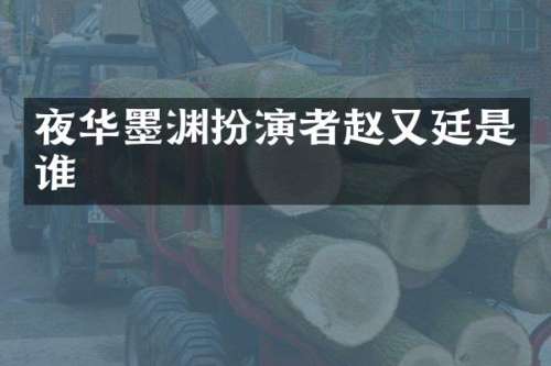 夜华墨渊扮演者赵又廷是谁