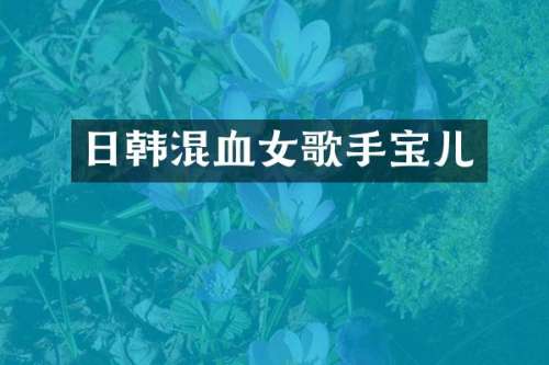 日韩混血女歌手宝儿