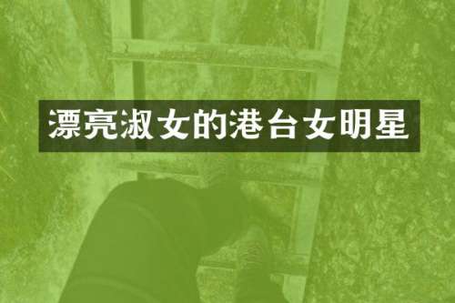 漂亮淑女的港台女明星